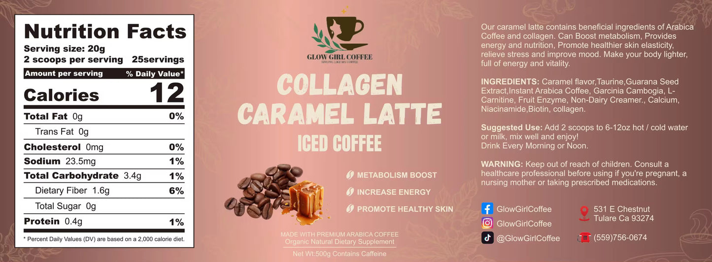 Glow Girl Coffee / Collagen Caramel